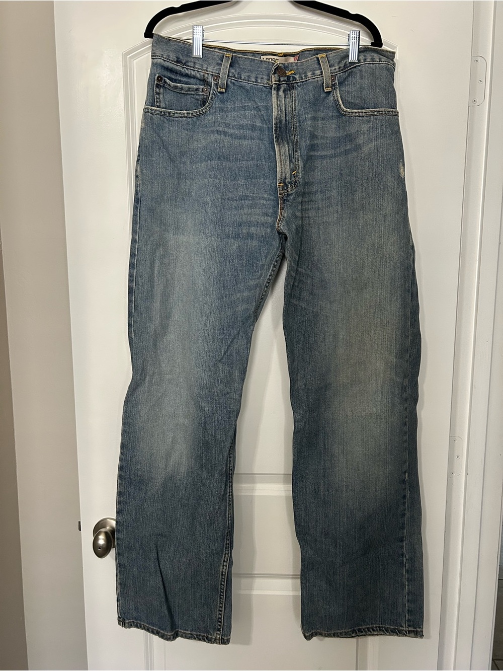 Levi's Straight-Leg Denim Jeans - Light Blue